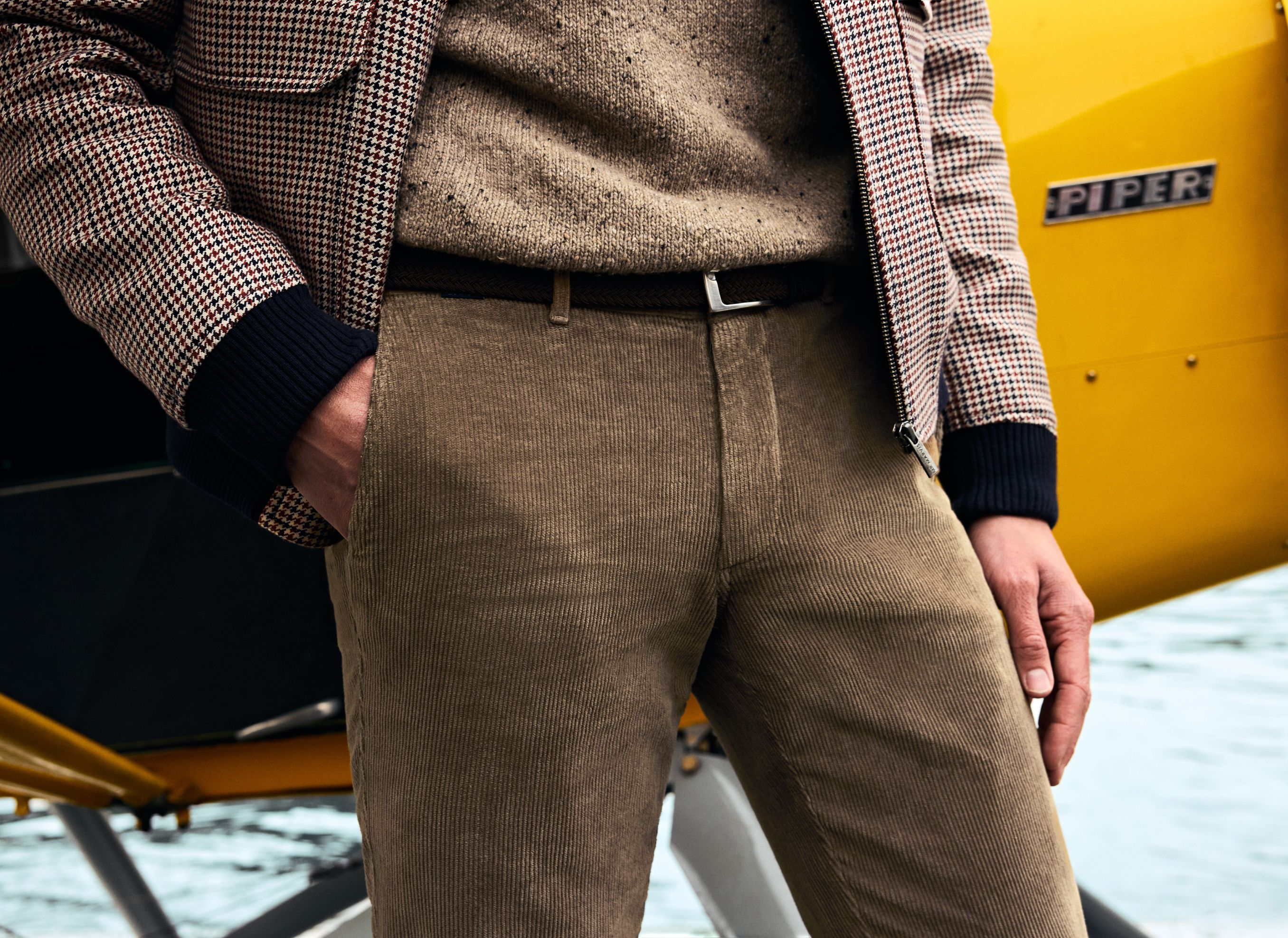 ONLY & SONS Onslinus 9912 - Pantaloni Uomo In Velluto A Coste Elasticizzato, Vita Regolabile Con Cordino, Colore Classico