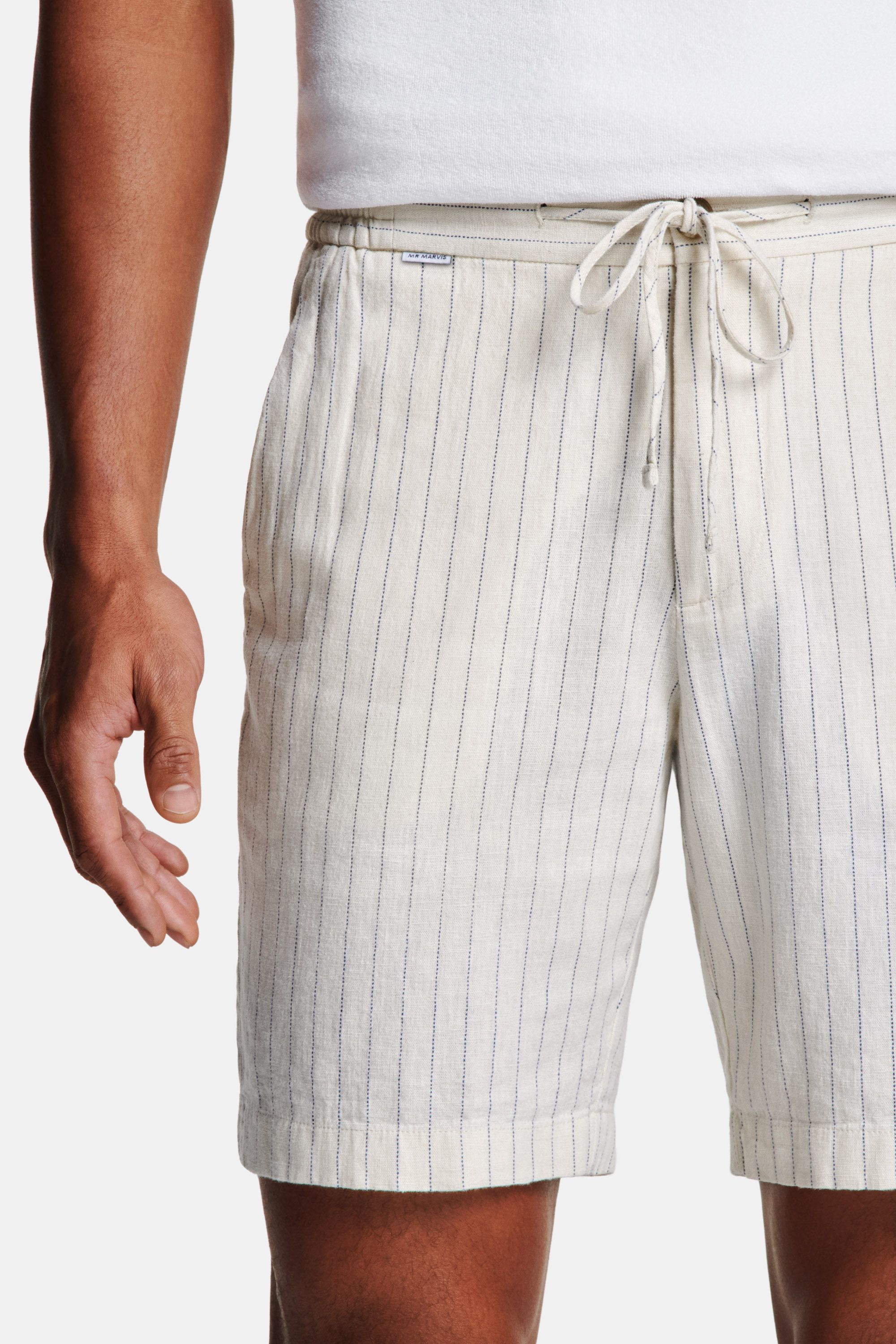Shorts en Lin – Coconuts Pinstripe (4)