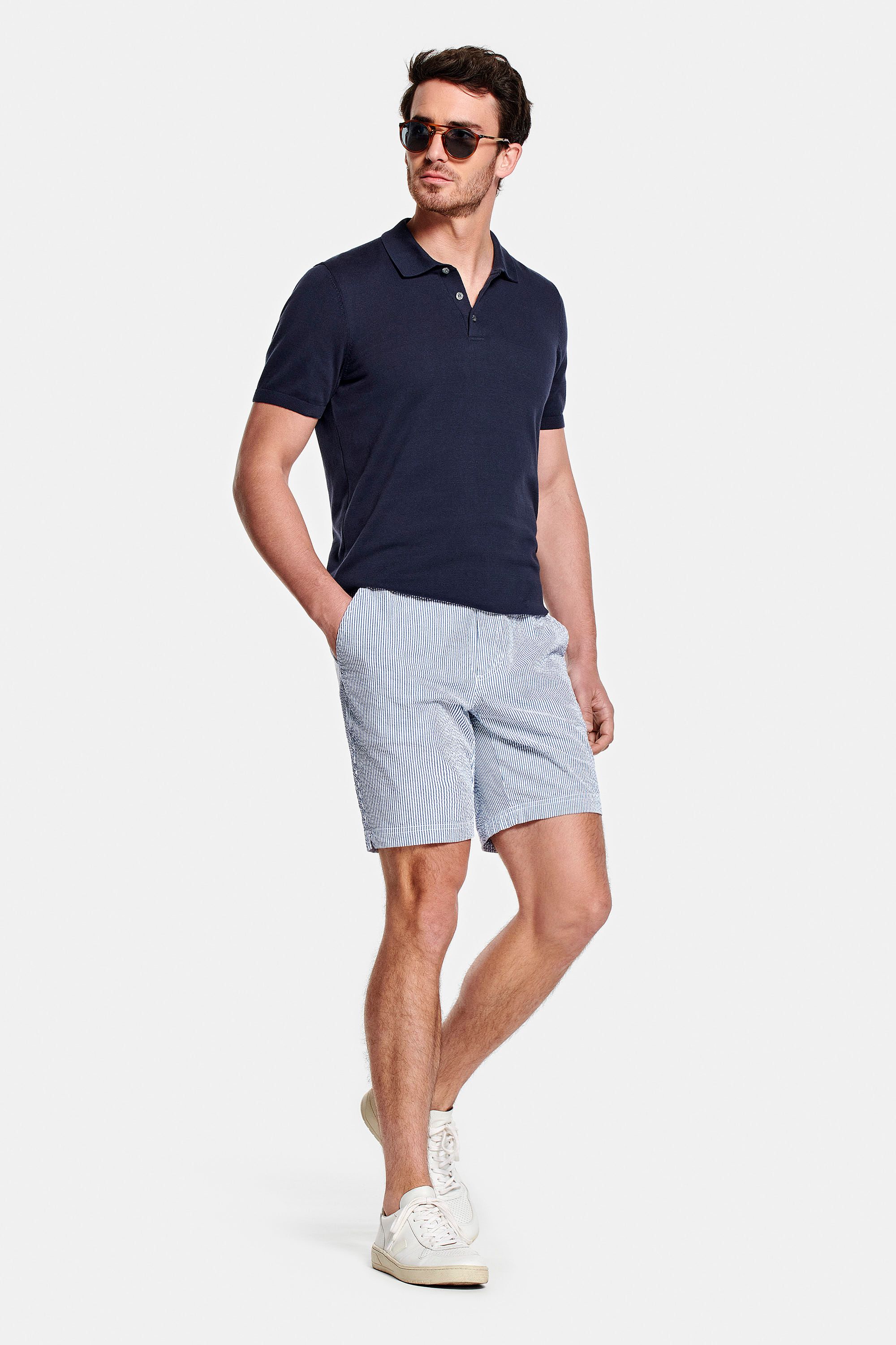 Shorts Seersuckers – Rayures plus larges – Catamarans (3)
