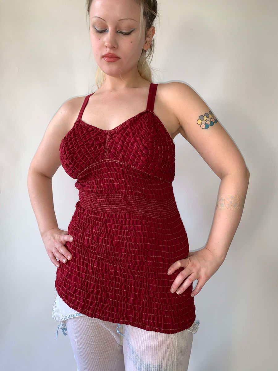 1930s French Ruched Bodysuit product image
