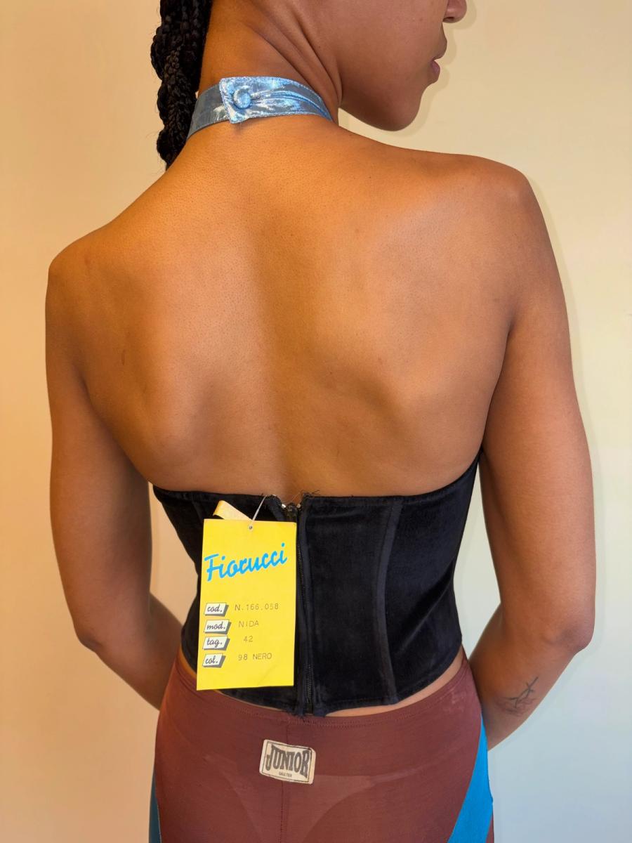 80s Fiorucci Tuxedo Bustier product image
