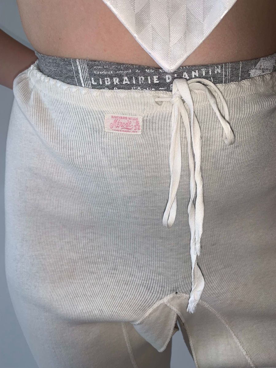 Antique Split Crotch Thermal Knit Pants product image