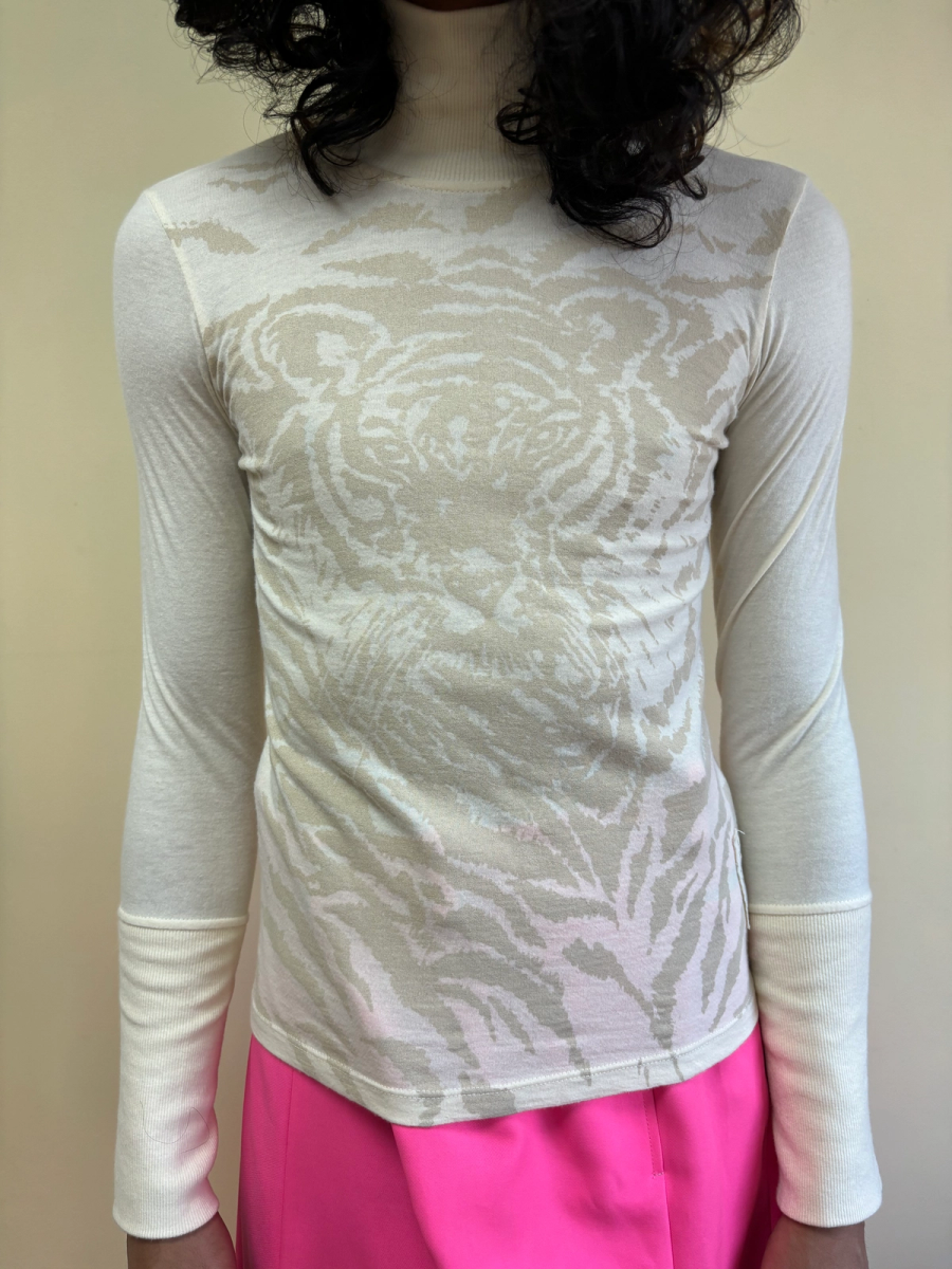 Krizia White Tiger Sweater product image