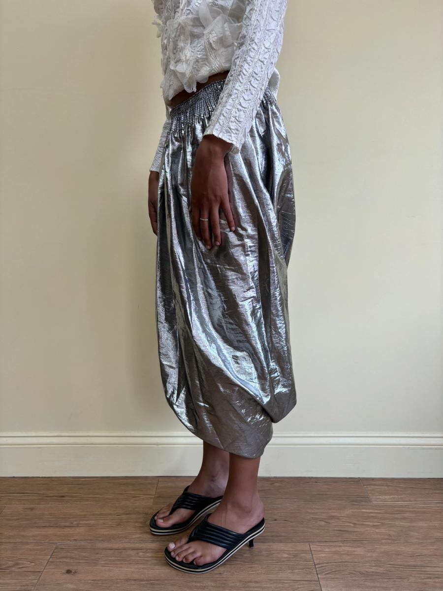 Angelo Tarlazzi Double Waistband Bubble Hem Skirt product image