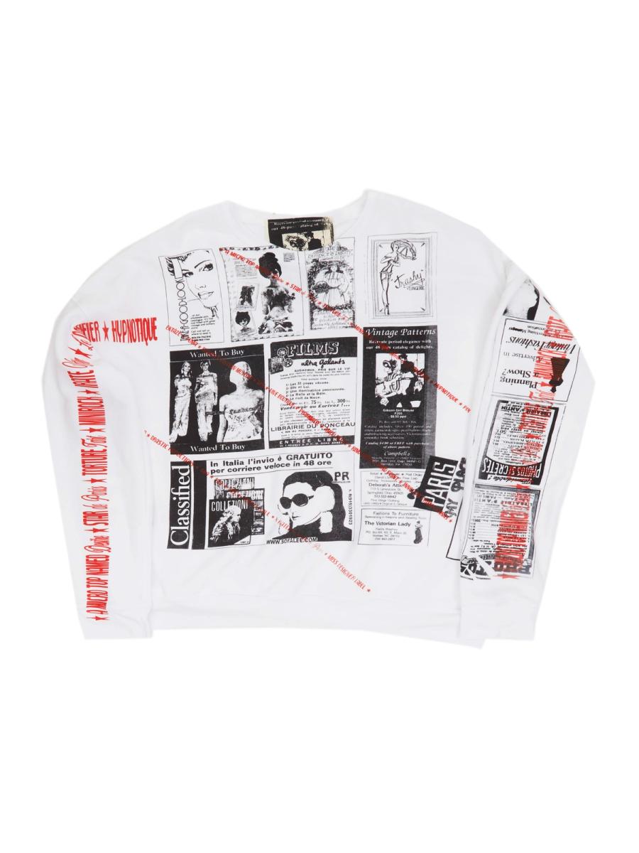 SEX-APPEAL Newsprint Sweatshirt - #4 Hypnotique product image