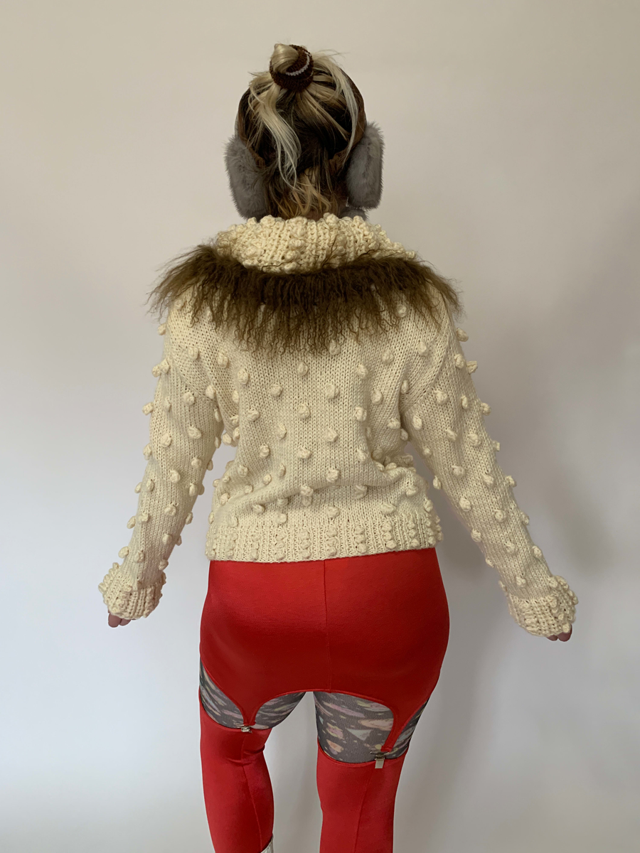 Kaneko Isao Mongolian Fur Trim Sweater product image