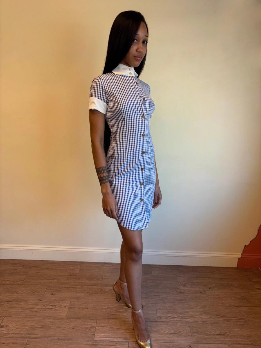 90s Vivienne Westwood Checked Dress with Hi-Collar  product image
