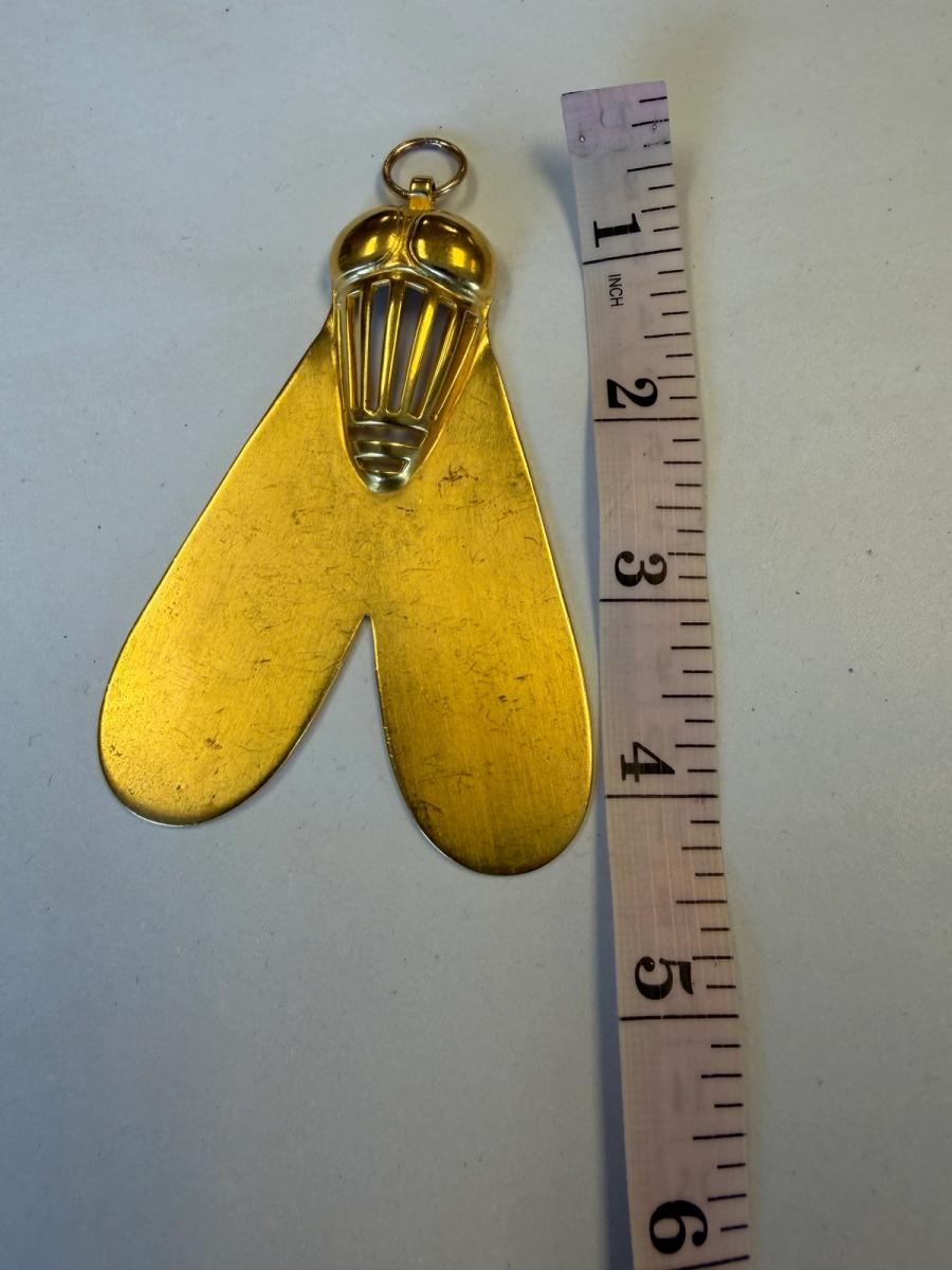 1970s Reproduction of Ancient Egyptian Gold Fly product image