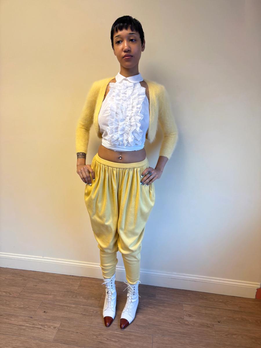 Early Chantal Thomass Yellow Mohair Shrug  product image