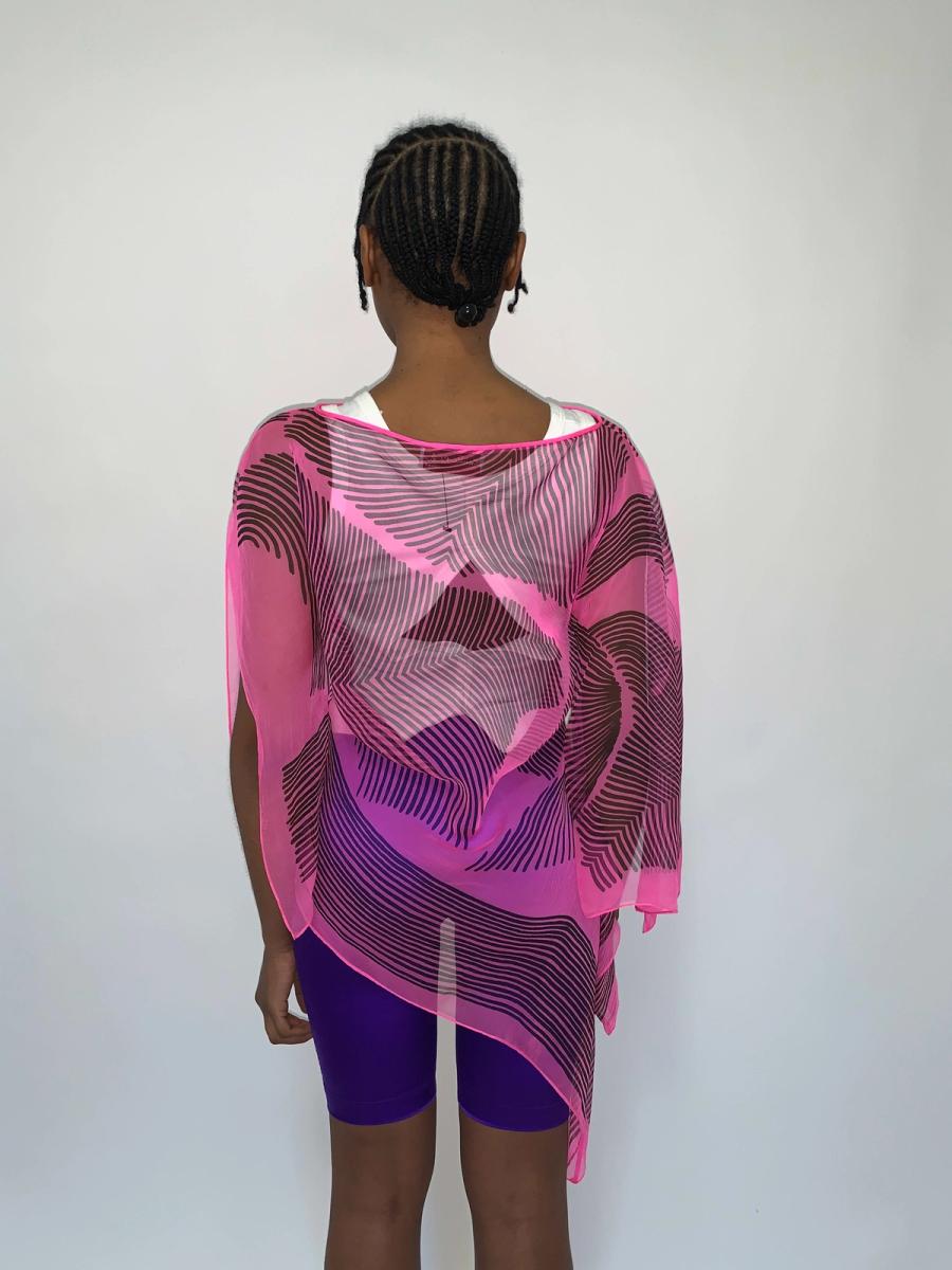 Zandra Rhodes 1980s Asymmetrical Tunic product image