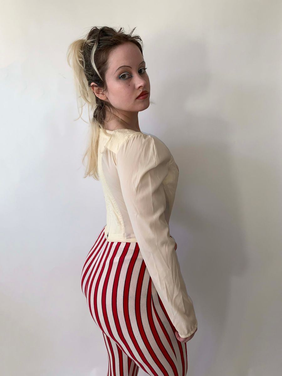 90s Vivienne Westwood Longsleeve Cream Corset product image