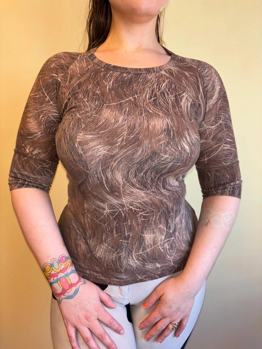 90s Vivienne Westwood Hair Print Top