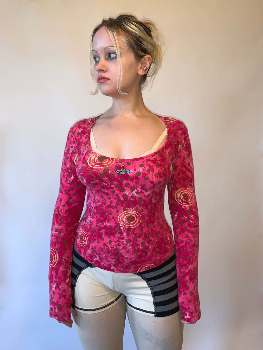 Vintage Vivienne Westwood Hot Pink Leopard Shirt product image
