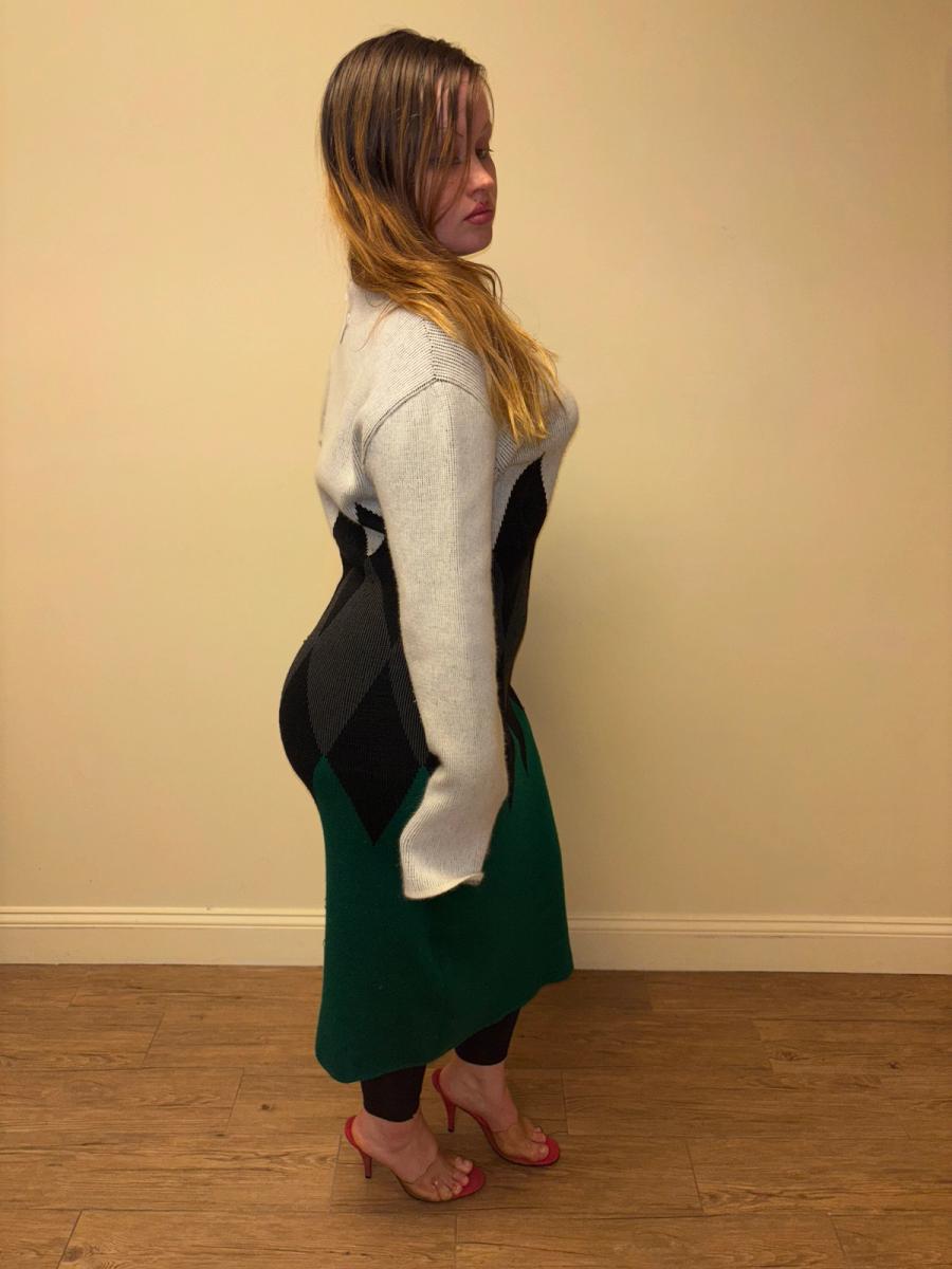 1980s Gaultier Gibo Jagged Knit Dress  product image