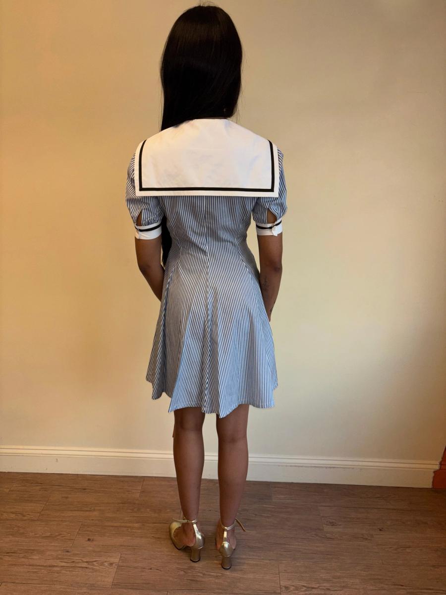 80s Norma Kamali Sailor Dress product image