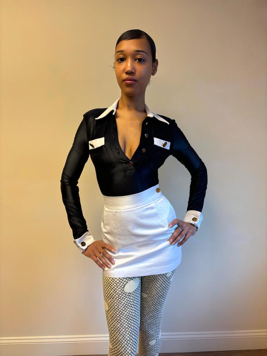 80s "Destroy" by John Richmond Suit Illusion Leotard product image