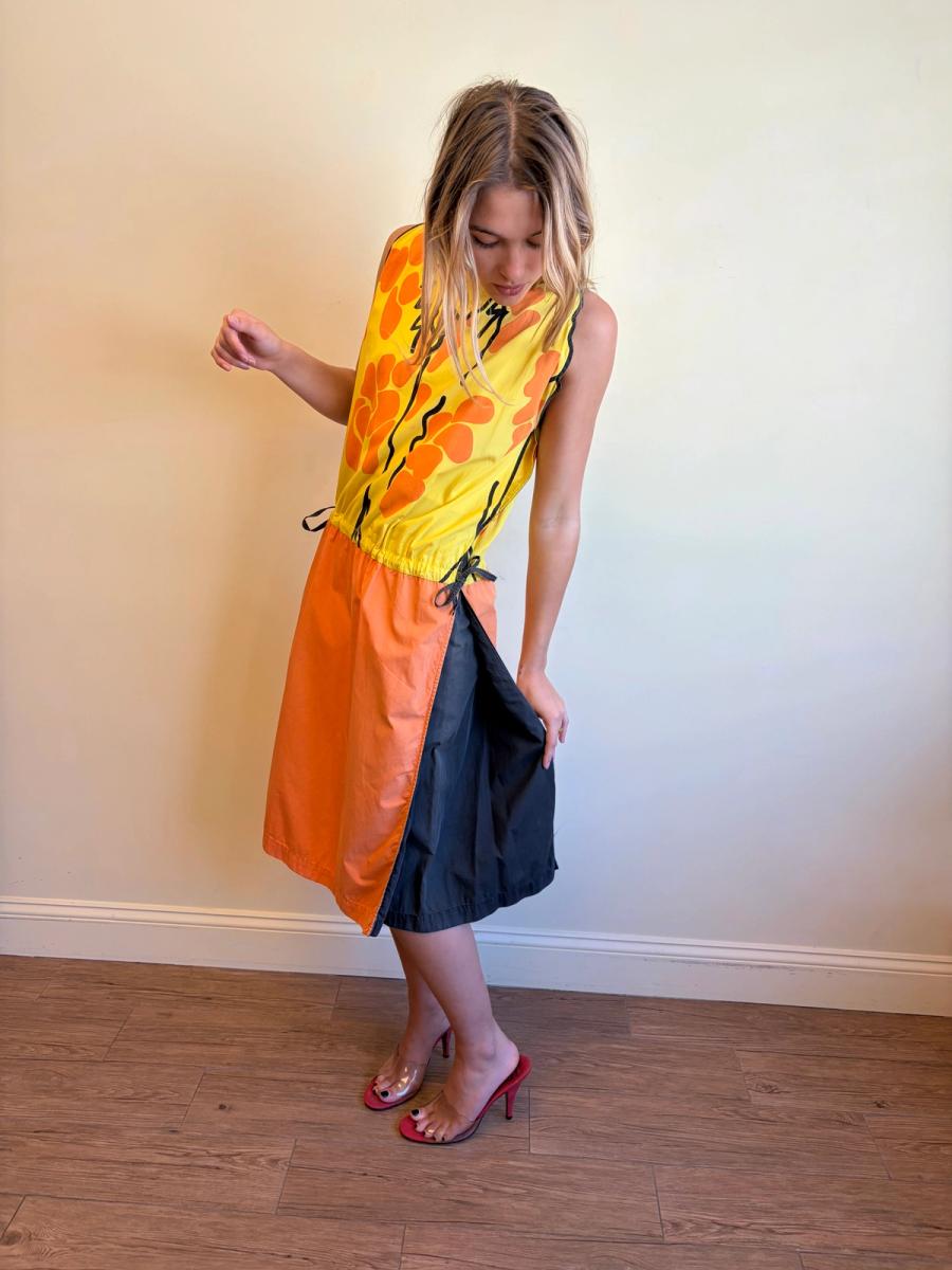 80s Castelbajac Hand-Painted Dress product image