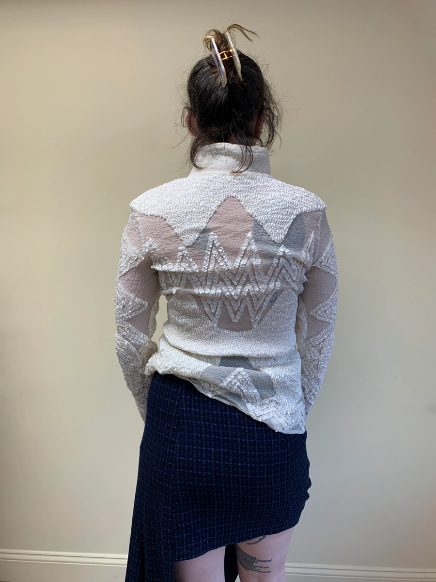 90s Yoshiki Hishinuma White Sculptural Top product image