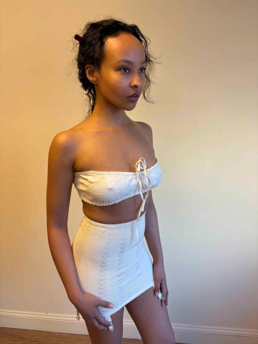 Antique 1930s Deco Knit Girdle  product image