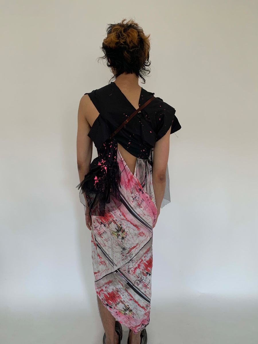 Hisui Asymmetrical Splatter Gown product image