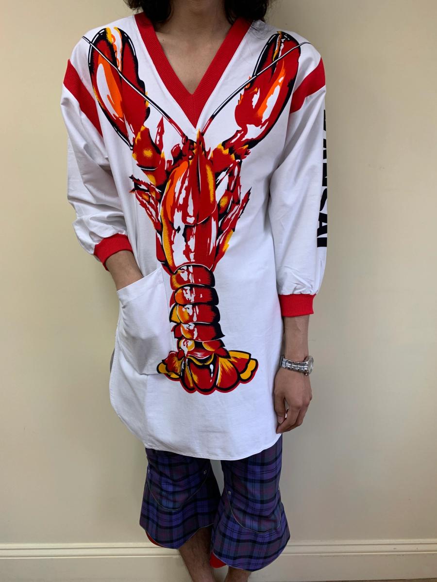 1980s Kansai Yamamoto Lobster Shirtdress product image