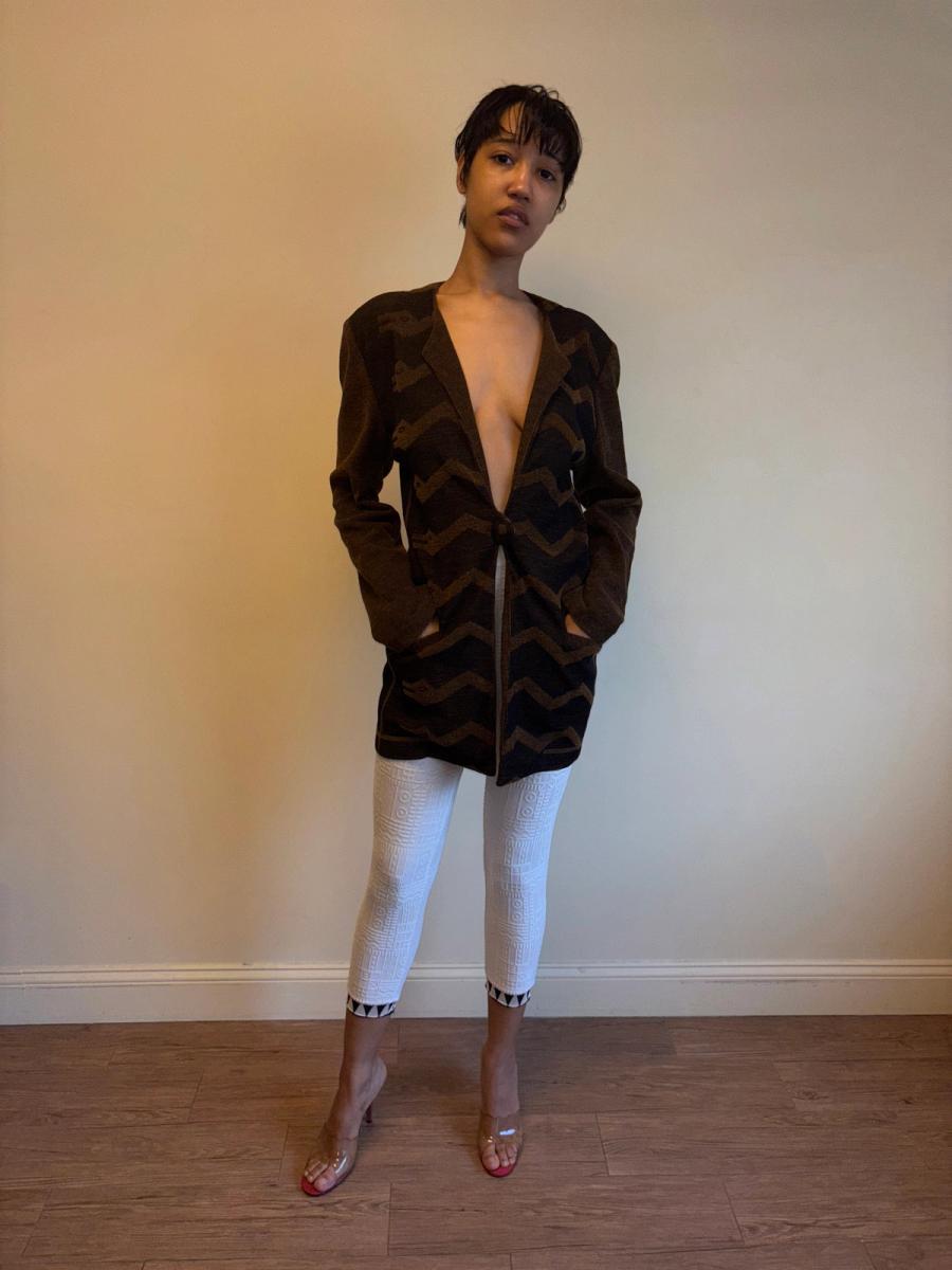 1980s Hiroko Koshino Snake Knit Jacket  product image