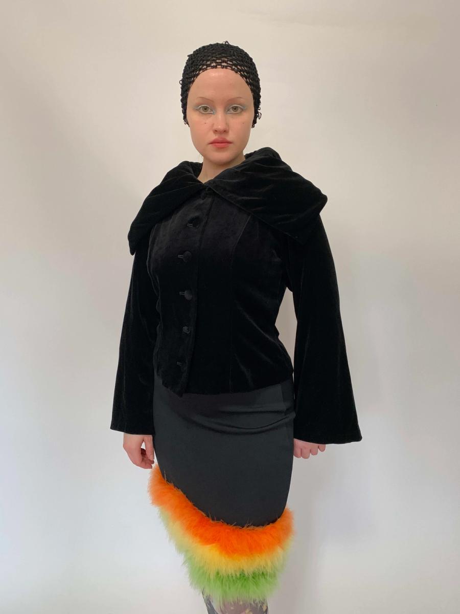 90s Norma Kamali Oversized Collar Jacket product image