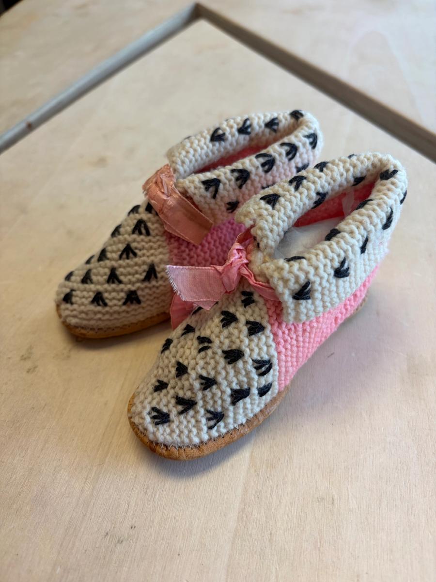 Victorian Knit Ermine Baby Boots product image