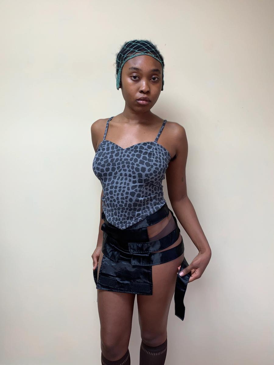 Fötus Cage Strap Miniskirt product image