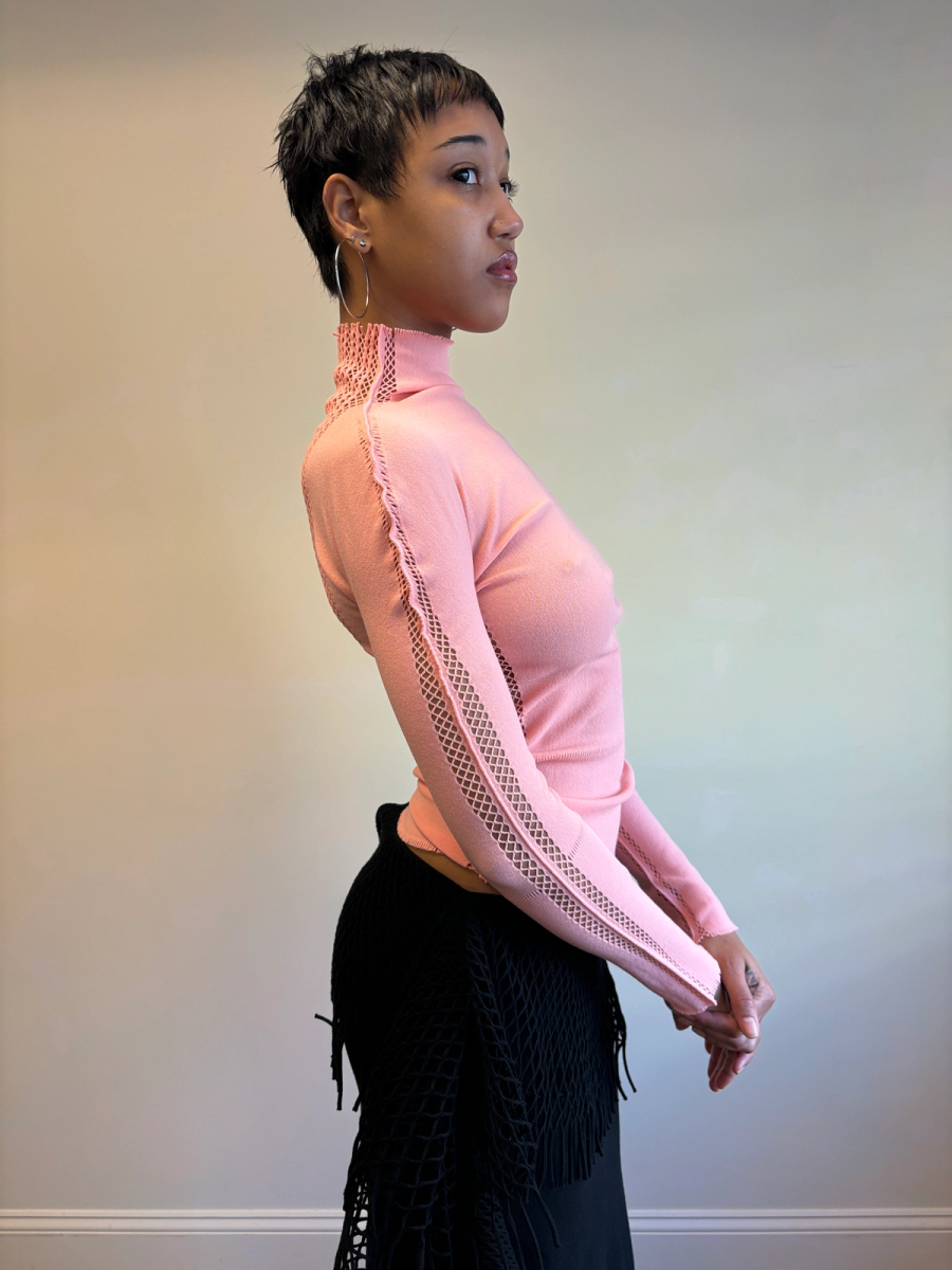 Issey Miyake APOC Pink Cutout Top product image