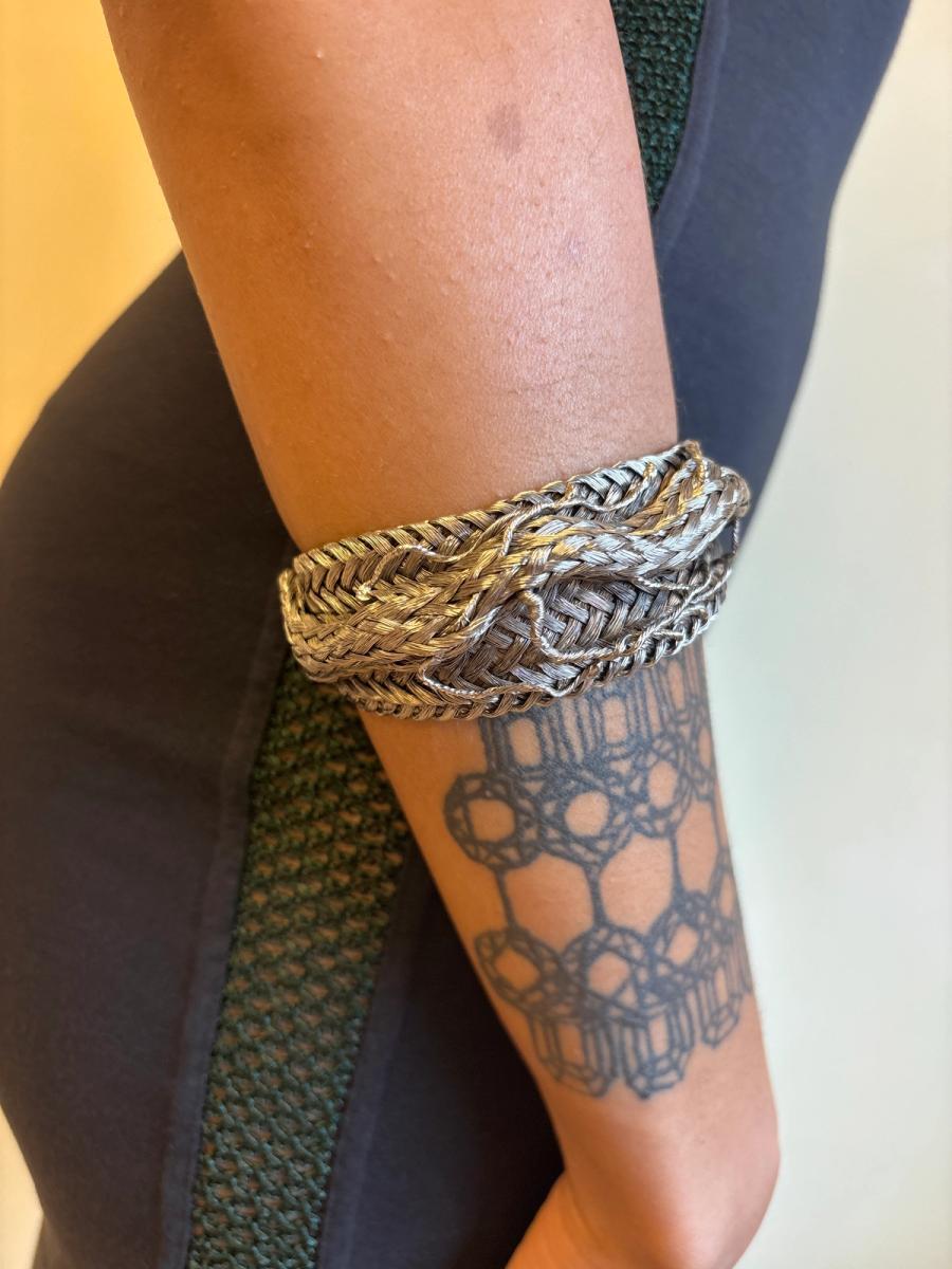 Rare Simon Azoulay Braided Metal Bracelet product image