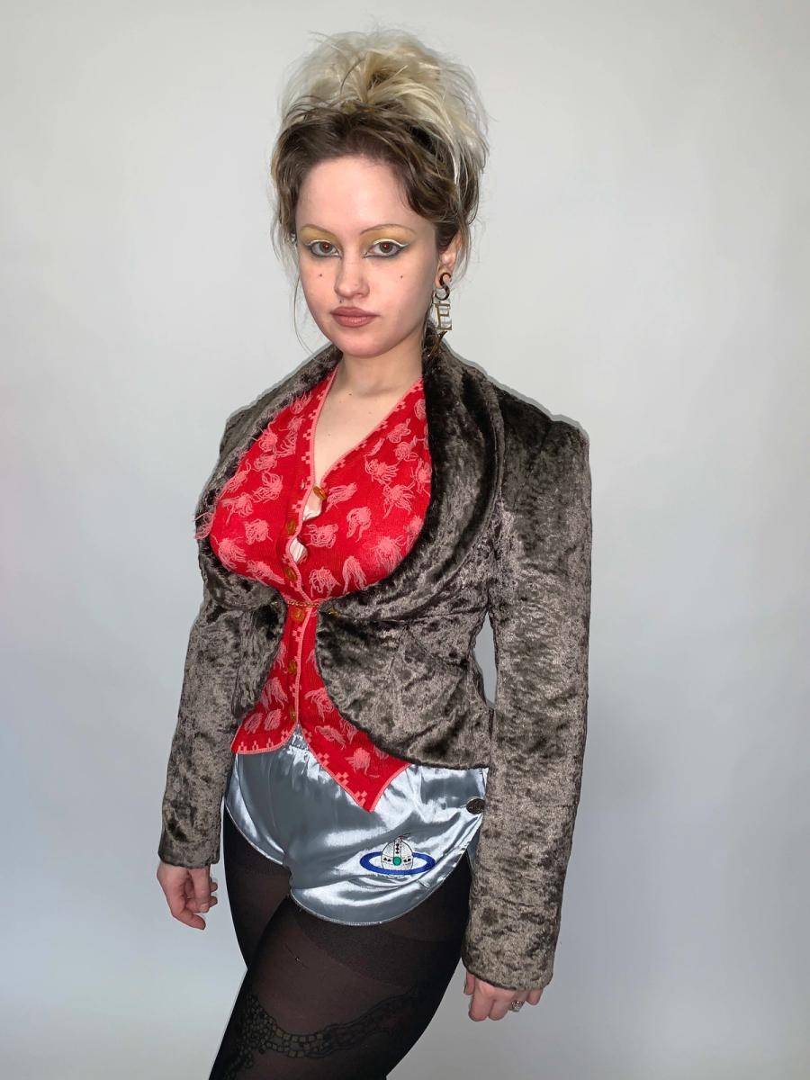 Vivienne Westwood 'On Liberty' Underbust Fur Jacket product image