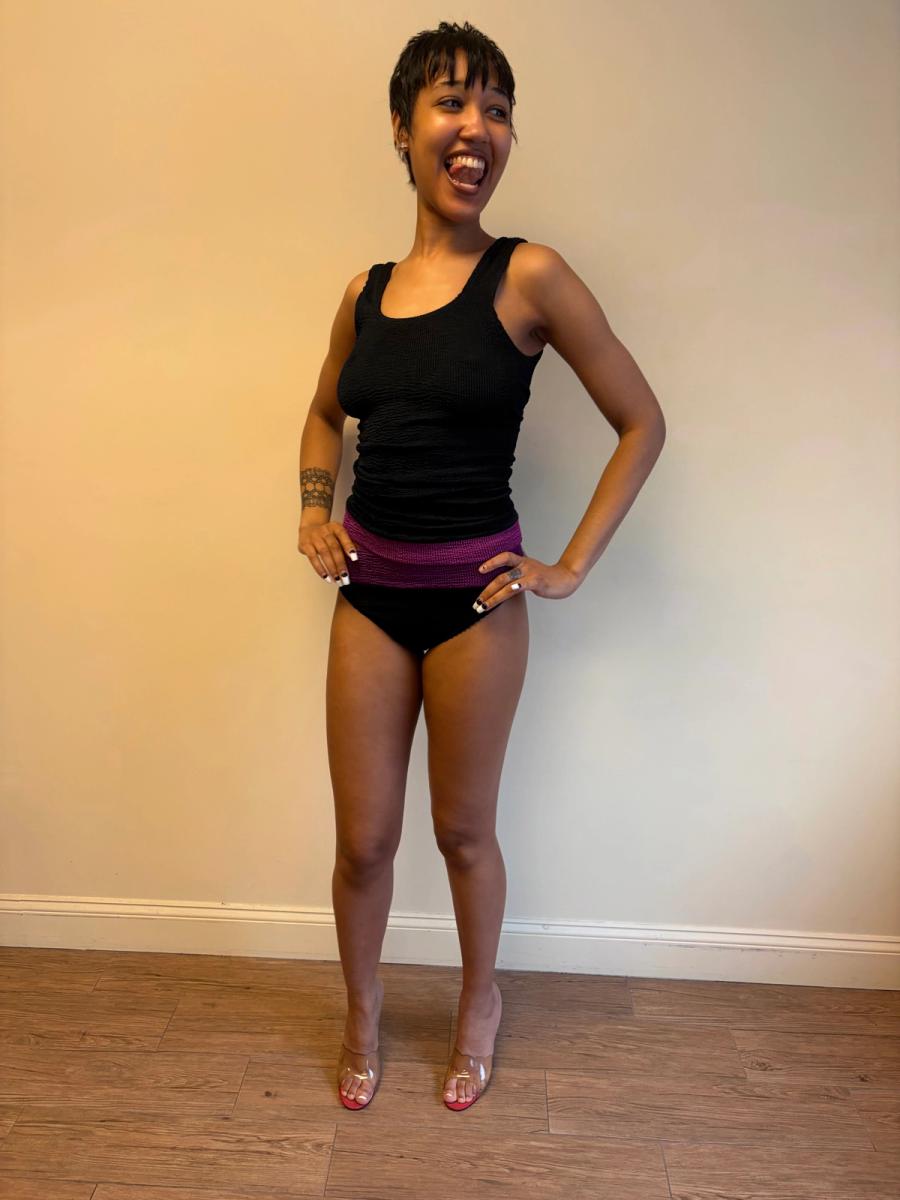 80s Liza Bruce Navy & Fuchsia Set product image