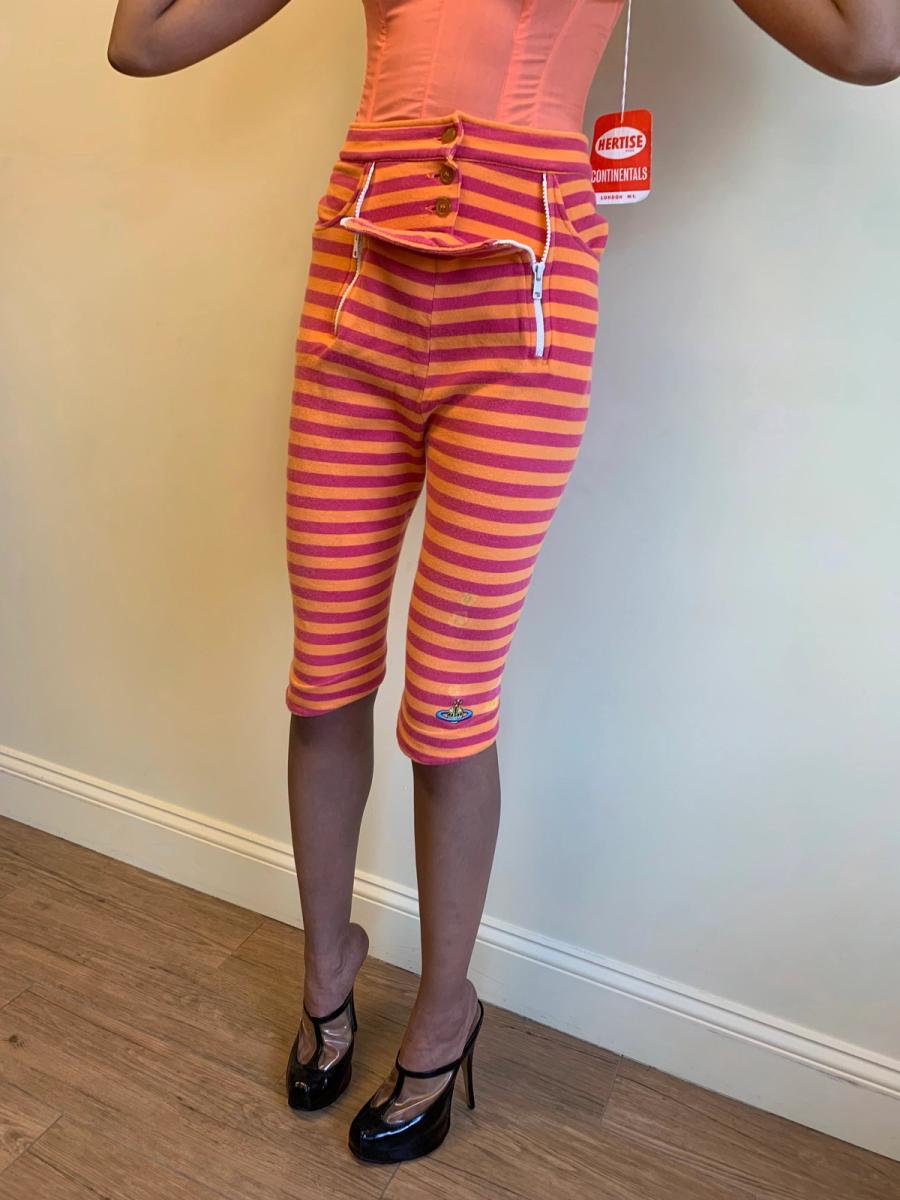 Vivienne Westwood 90s Striped Button-front Capris product image