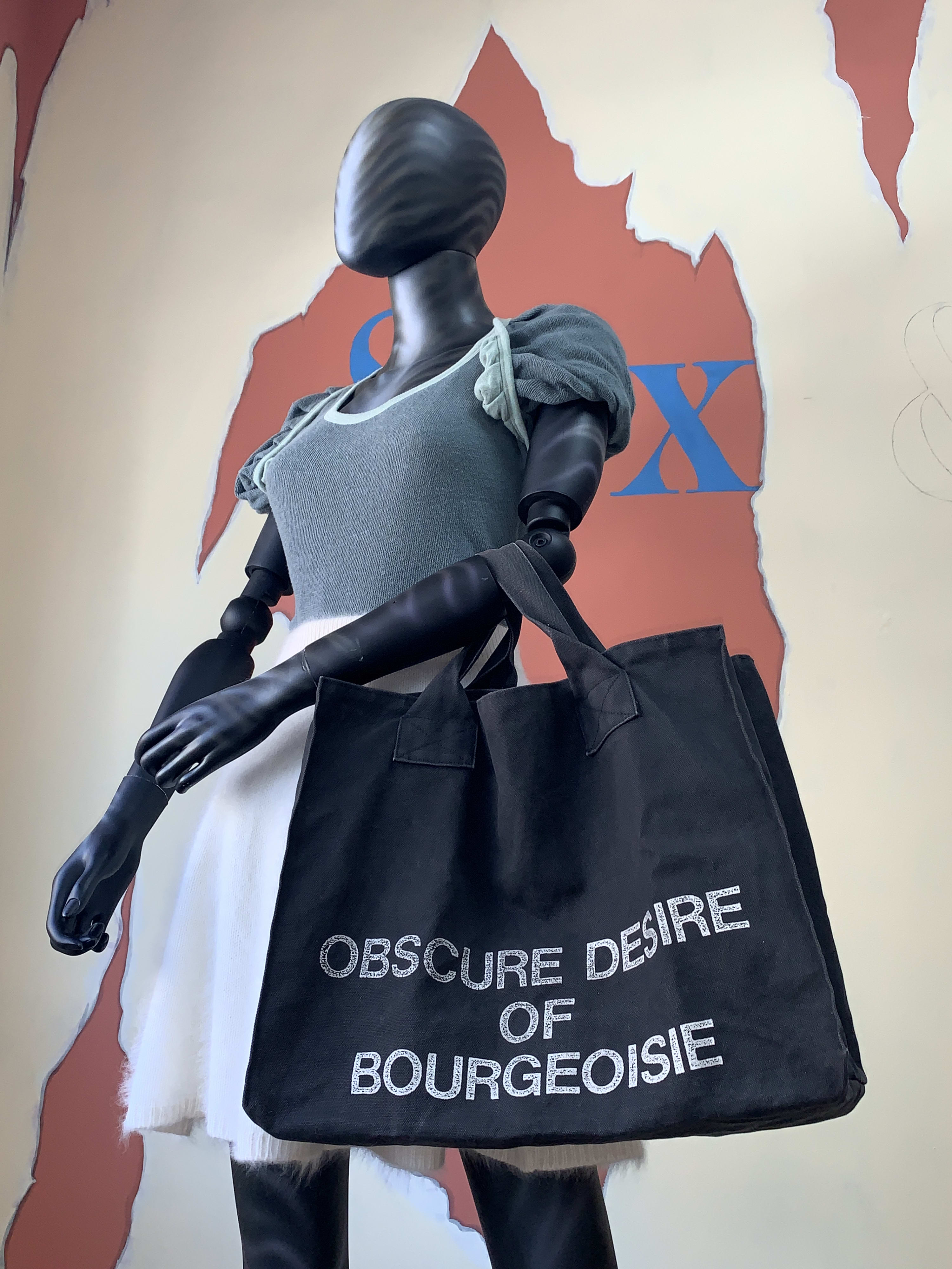 Obscure Desire of Bourgeoisie Oversized Shopping Tote Bag