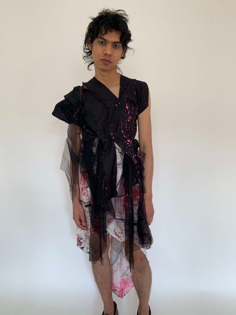 Hisui Asymmetrical Splatter Gown product image