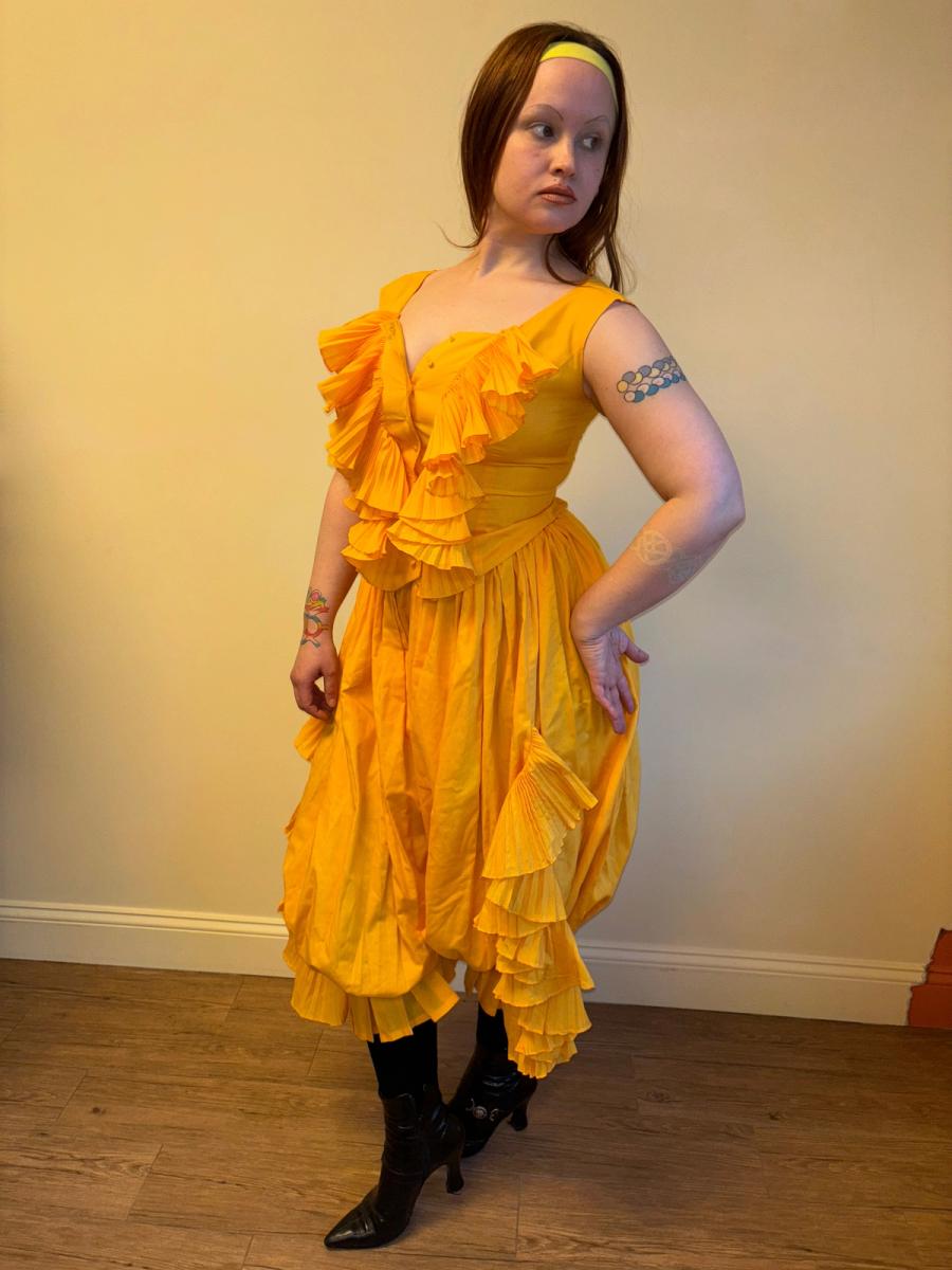 80s Chantal Thomass Yellow Top and Pants Set product image