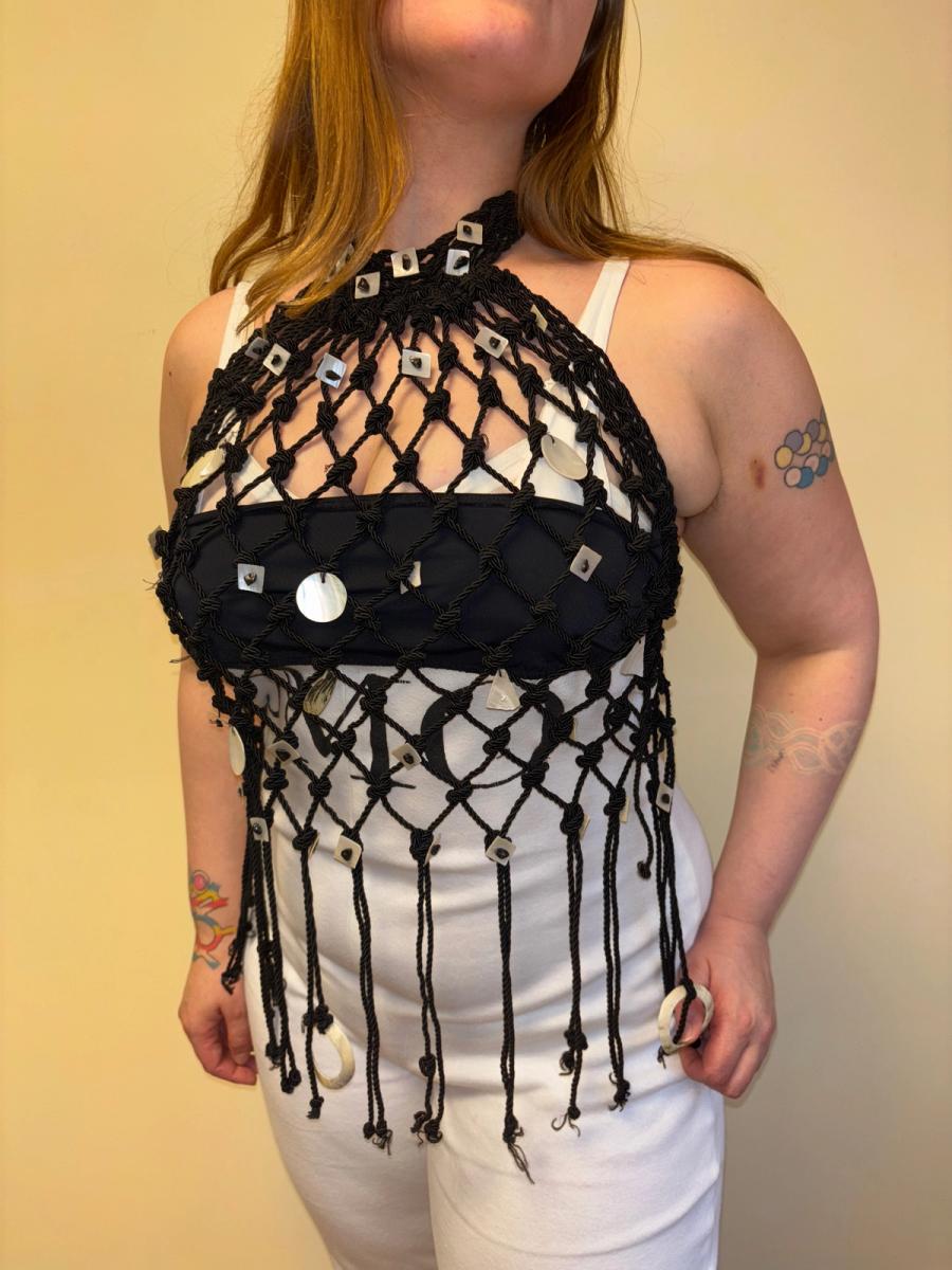 Vintage Ravage Knotted Halter with Shells product image