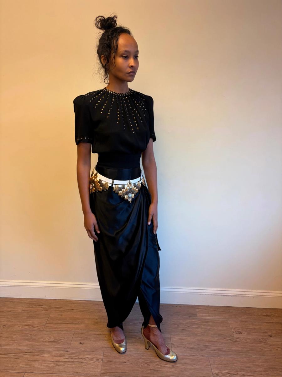 1980s Norma Kamali OMO Convertible Skirt Pant product image