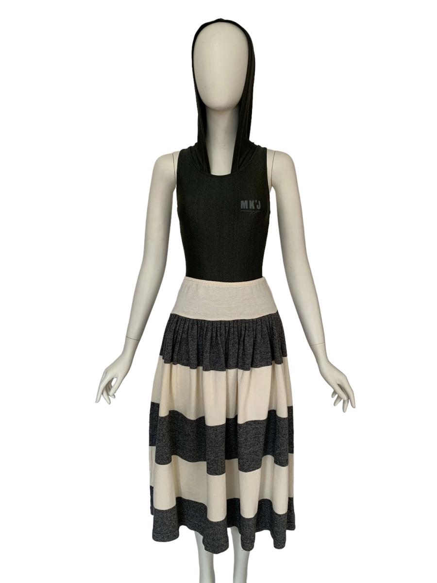 Norma Kamali Striped Sweatshirt Skirt product image