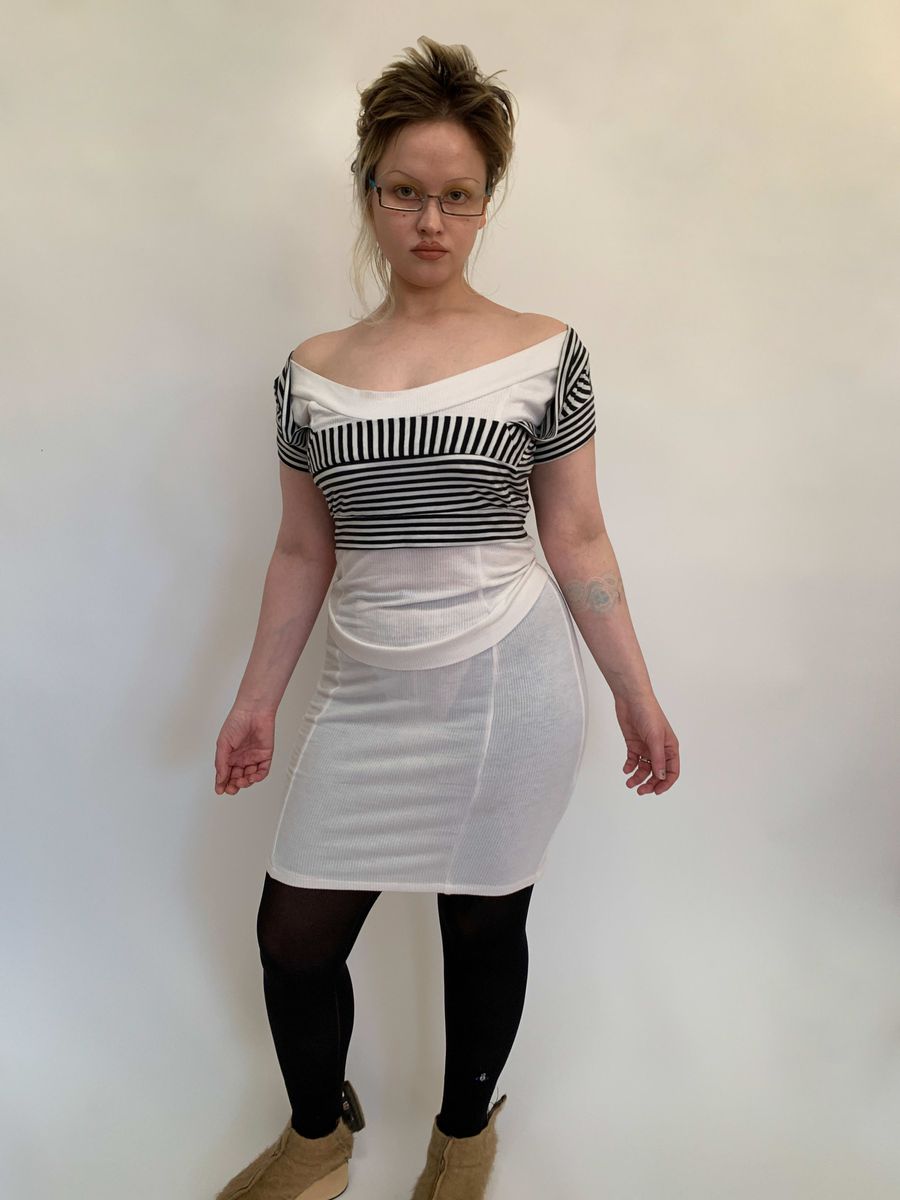 80s Pam Hogg Striped Top product image