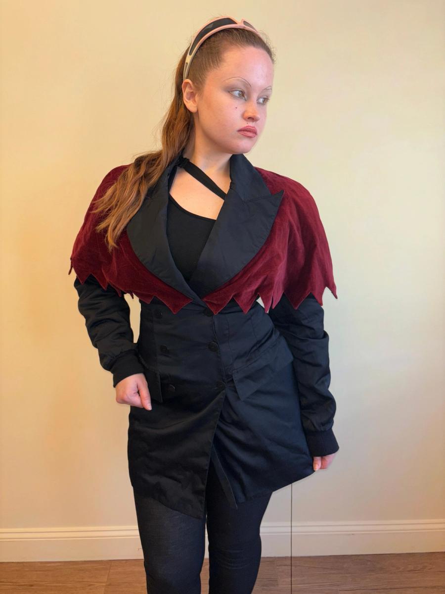 90s Aquagirl Jagged Hem Collar Jacket product image