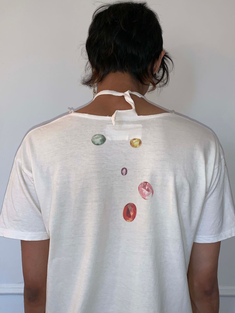 Nozomi Ishiguro Trompe L'oeil Embellished T-Shirt product image
