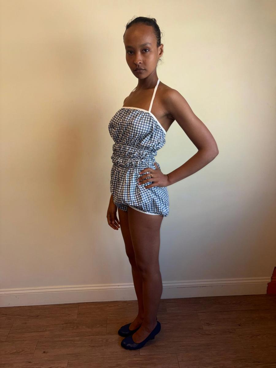 1960s Houndstooth "Disposable" Swimsuit product image
