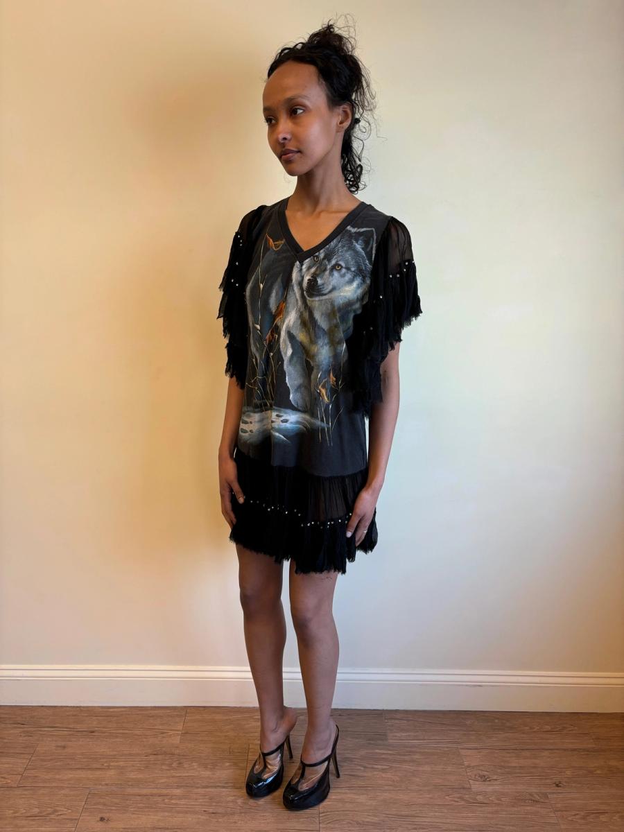 DryCleanOnly Wolf Rhinestone Dress product image