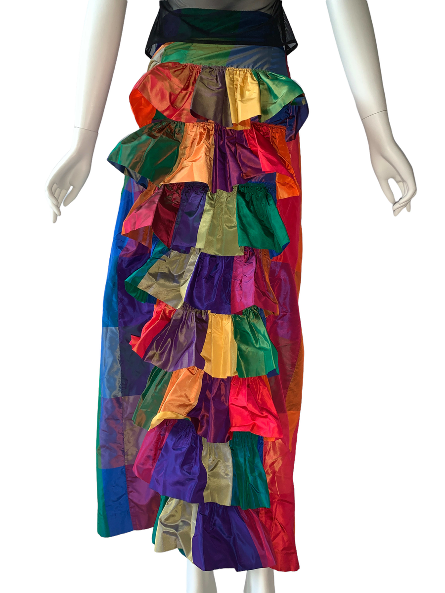90s Chantal Thomass Changeable Taffeta Bustle Skirt product image