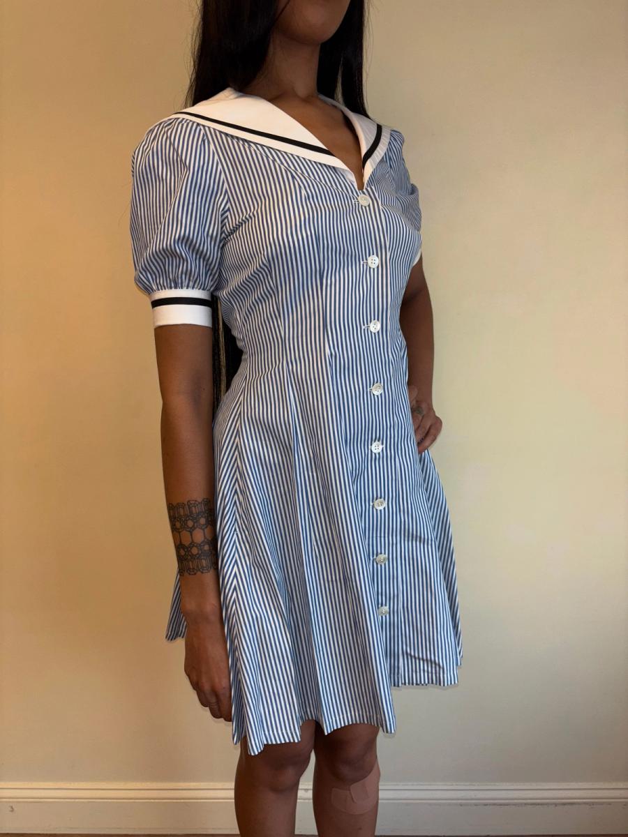 80s Norma Kamali Sailor Dress product image