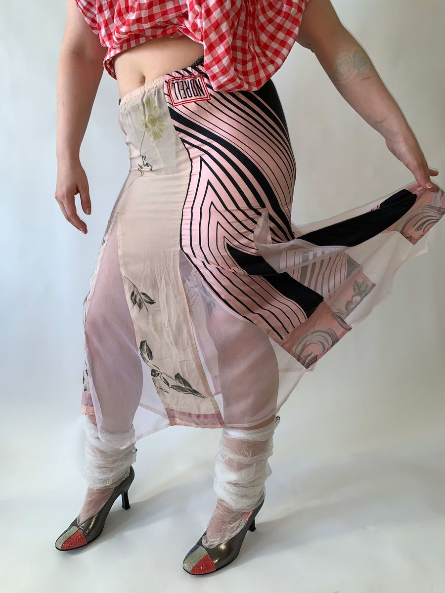 Claudette Patchwork Scarf Skirt product image