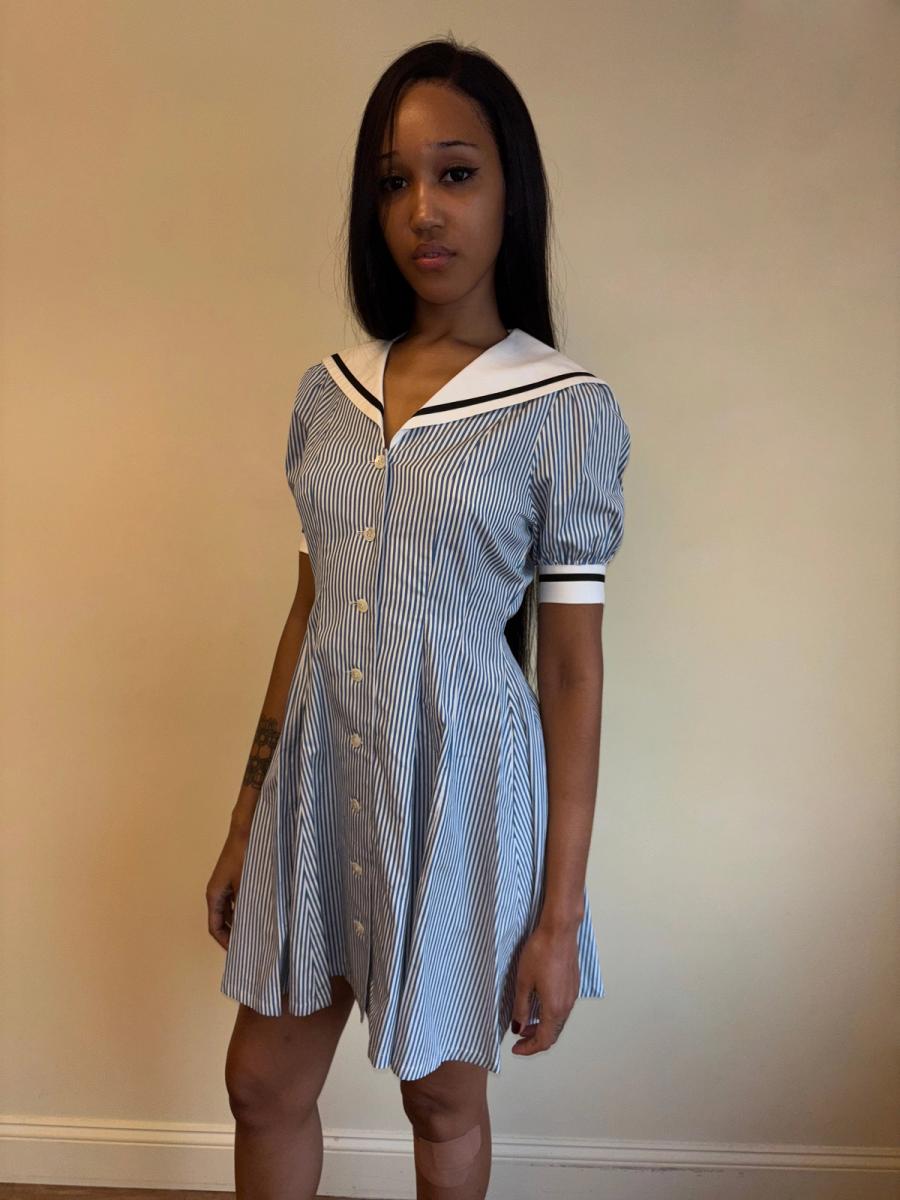 80s Norma Kamali Sailor Dress product image