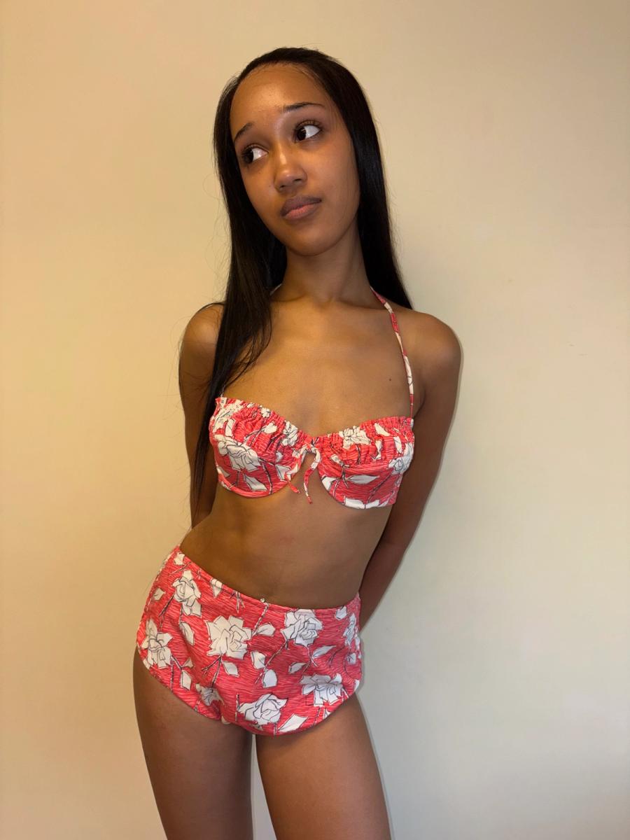 1950s Rose Print Bikini product image